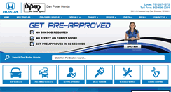 Desktop Screenshot of danporterhonda.com